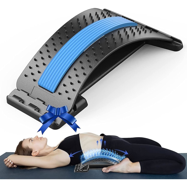 Ryggbår för smärtlindring i nedre delen av ryggen, Back Cracker Board, Multi-level Back Massager Lumbal, Spinal och Back Stretching Decompres