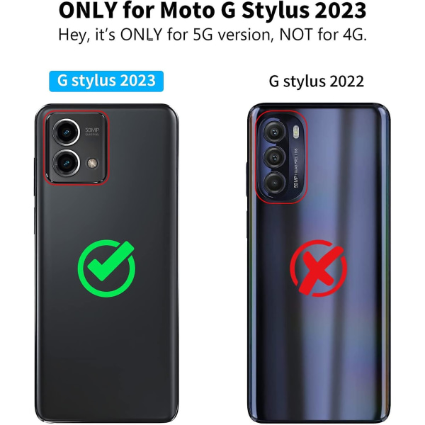 Motorola Moto G Stylus 5g 2023-fodral,[inte för 4g]stötsäker Heavy Duty Case Dual Layer Armor Halkfri Hybrid Robust Matt Cover