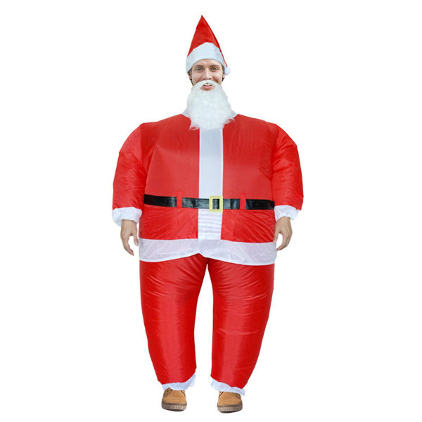 Oppustelig juletræskostumefest Fancy Dress Blow Up kostumedragt Jumpsuit til julefest Ny for voksen (barn, 3)