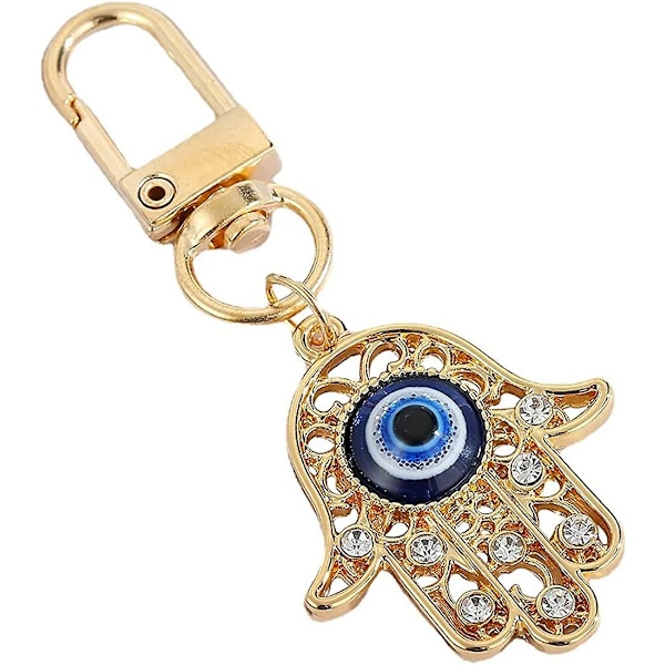 Evil Eye Keychain Protection Charm For Men Women Car Key Ring Bag Purse Accessories Good Luck Amulet Jewelry