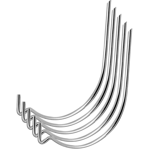 Hängande tavelkrokar i rostfritt stål Vägghängande tavelkrokar Torra väggkrokar (silver) (10 st)