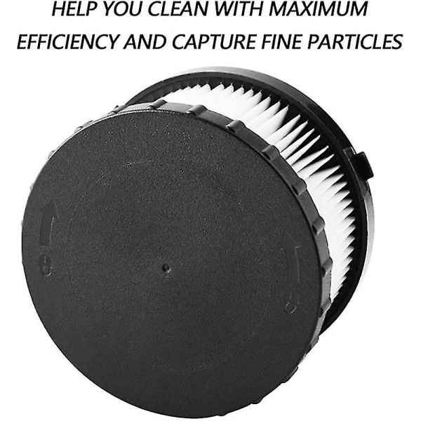 Hepa-filter kompatibelt til Dc5151h For Dc515, Dcv517 En halv gallon våd/tør støvsugere (sort hvid)
