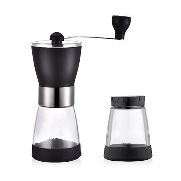 Manuell kaffekvarn, justerbar bärbar kaffekvarn med rostfri kompakt storlek Perfekt för resor/camping/kontor