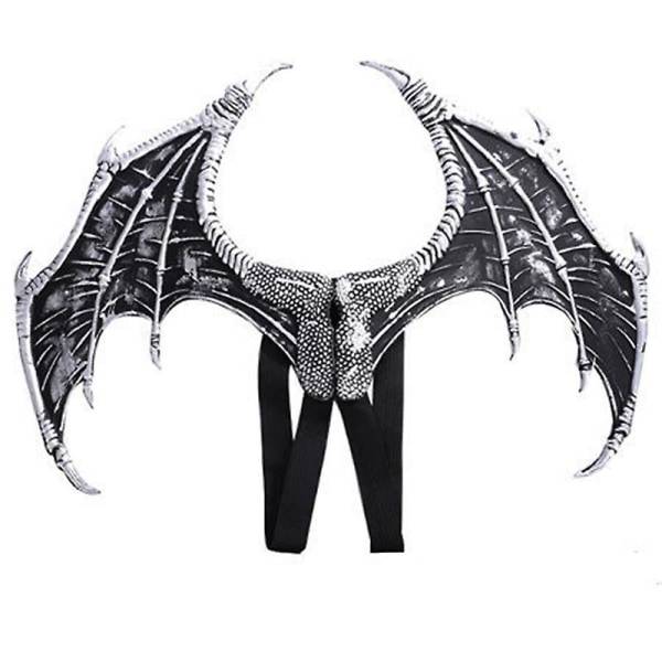 Realistiska Devil Wings Nyhet Barnleksaker Halloween Cosplay Kostymrekvisita för festivalfest Maskerad Ny (grå)