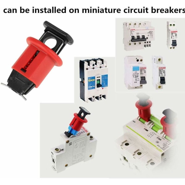 Strömbrytare lås, miniatyr nylon strömbrytare luftlås strömbrytare för power elektriskt säkerhetslås