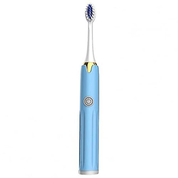 Elektrisk tandbørste med 3 erstatningsbørstehoveder til voksne og børn, kraftfuld rengøring Automatisk tandrenser Batteridrevet blød børsteserie