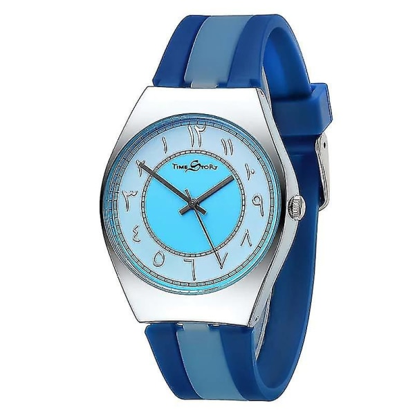 Watches watches counterclockwise men's and women's sky blue