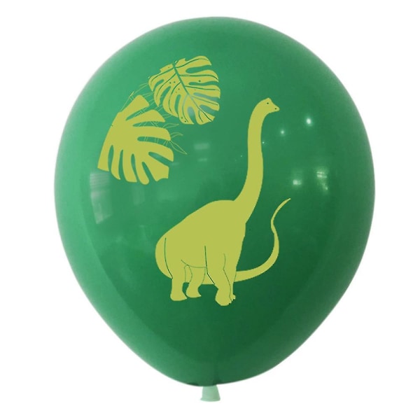Barn 16 stk dinosaurtrykte lateksballonger Bursdagsfestdekor