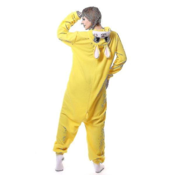 Yellow Rabbit Pyjamas Animal Onesie Unicorn Pyjamas Pegasus Costume Kigurumi Pyjamas Halloween Cosplay (barn 85)