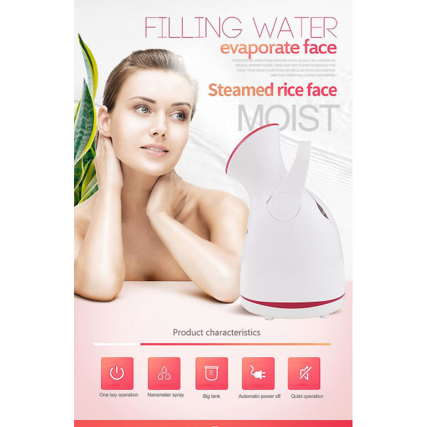 Facial Steamer Hydration Instrument Hem Skönhetsinstrument Hot Steamer Nano Spray Hot Spray Uppdaterad och förbättrad version