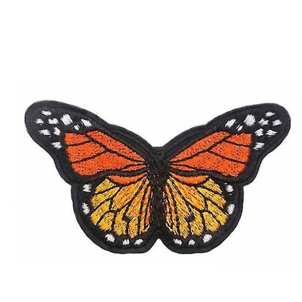 Udsøgt Butterfly Applikation Broderet Applikation Tøj Patch Sticker Strygning Syning Velegnet til jeans Rygsæk (40 stk.）