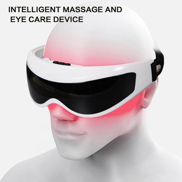 Elektrisk øjenmassager Eye Care Smart Vibration Eye Care Compress Massager til kvinder Mænd Børn Ideelle gaver (USB-model)