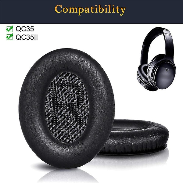 Kompatibel med Bose 700 Nch700 Nc700 hodetelefoner Øreputer Profesjonelle erstatnings øreputerputer（Sort）