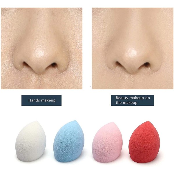 Makeup Sponge Puff Beauty Blender For Full Cover Foundation Concealer Smooth Cosmetic Powder Drop Fasad Make Up Blender Tool Flawless Beautyrose Red1p