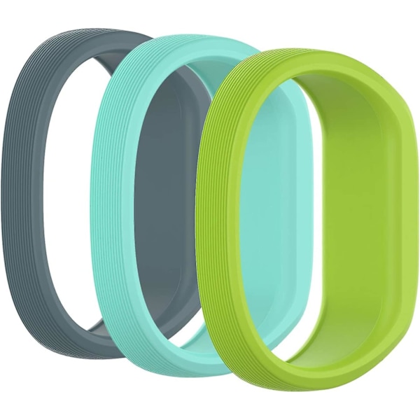 (3-pack) Band Kompatibel med Garmin Vivofit Jr, jr 2, 3 Band, All-in-one Silikon Stretchbar Ersättningsarmband för Barn Pojkar Flickor Små Stora (utan