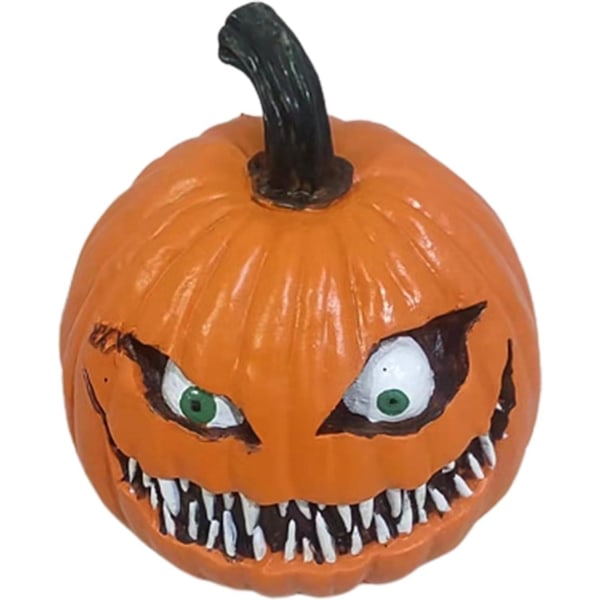 Läskig Halloween-pumpa med rörliga ögon, Multi Eye Squint Halloween-pumpadekorationer Harts konstgjorda pumpor HalloweenB