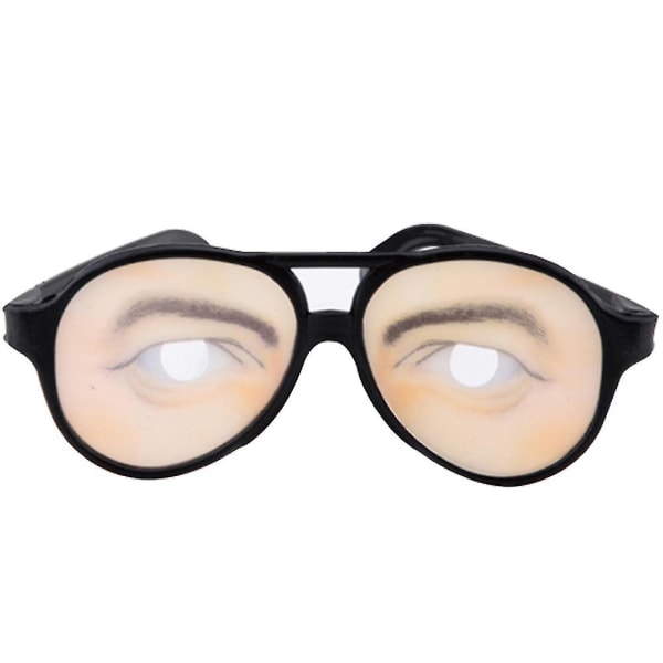 Sinknap Joke Funny Fake Eyes forkledningsbriller til maskerade Halloween kostymefest（1)