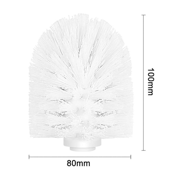 1 stk - Plast Toalettbørstehode Selvlåsende Toalettutskifting Ball Toalettbørste Tilbehør Pp Toalettbørste Børsteball