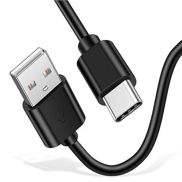USB-C-kaapeli Samsung A20E - A40 - A50 - A70 - A80 - USB-C-tyypin latauskaapeli musta 1 metri