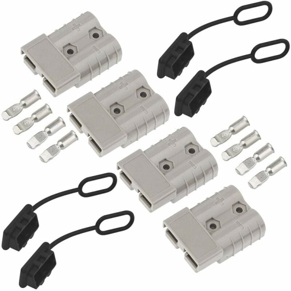 4-pack 50A 600V power Batterikontakt 50A snabbkoppling batterikabel för bilsläp Motorcykelläge släpvinsch