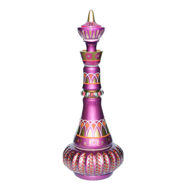 Pagoda centnergraeskar Harpiks Håndværk Simulering Elf Flaske Model Desktop Ornament Lilla Jeannie Genie Flaske Hjem Værelsesdekoration (lilla)