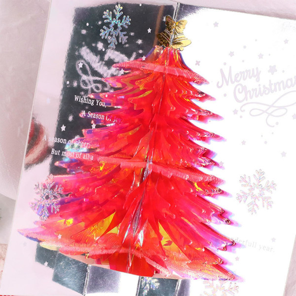 Joulukorttien onnittelukortti Klassiset juhlakorttivalikoimat syntymäpäivän joulun valmistumiseen (punainen)