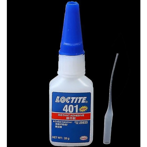 1 stk 20 g Loctite 401 lynklæbende flaske Stærkere superlim multifunktionel(1 stk, 401)