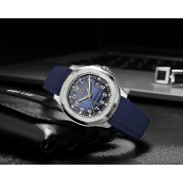 Wrist Watch Men Luxury Brand Set Quartz 50m Waterproof Men Watch Luminous Sport Military Watch(blue)