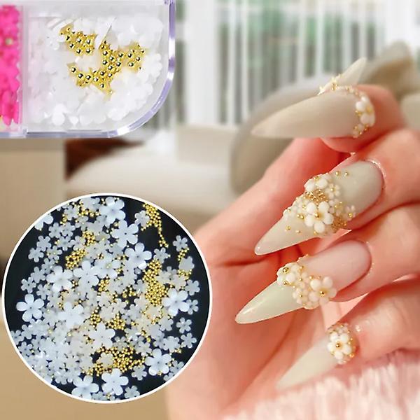 3D Flower Nail Art Decorations Nails Charms Luxury Nail Supplies Tarvikkeet