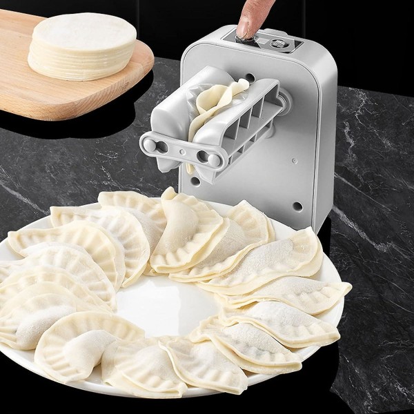 Elektrisk Dumpling Maker Machine, Automatisk Dumpling Maker, Usb Genopladelig Dumpling Form med 2 gear, Vaskbar Stor Empanada Ravioli Dumpling Press