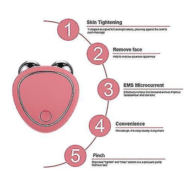 Electric Facial Massager Microcurrent Roller Face Skin Lift ryppyjä ehkäisevä kone