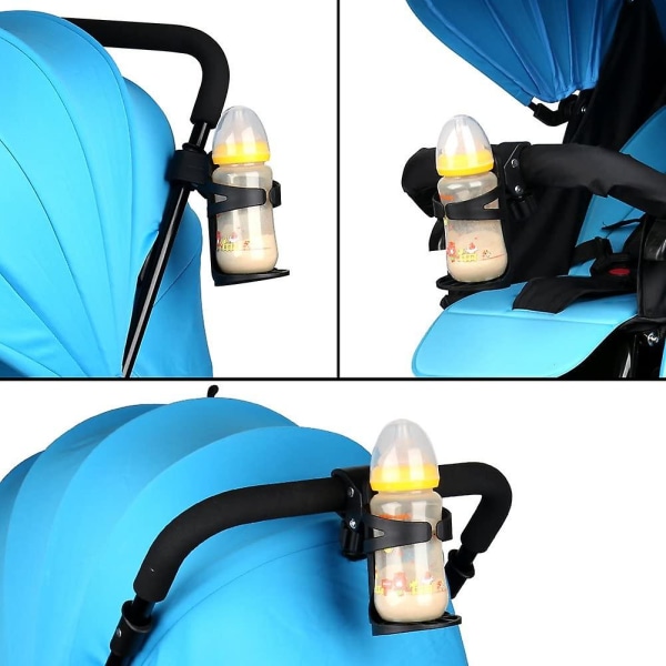 2-pack mugghållare för vagn, stor kaliber universal mugghållare för barnvagn, cykel, rullstol, rullator, skoter
