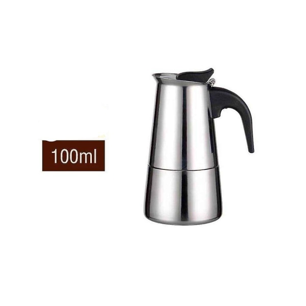 Ny induktion espressomaskin, italiensk Moka Pot Kaffebryggare för alla värmekällor