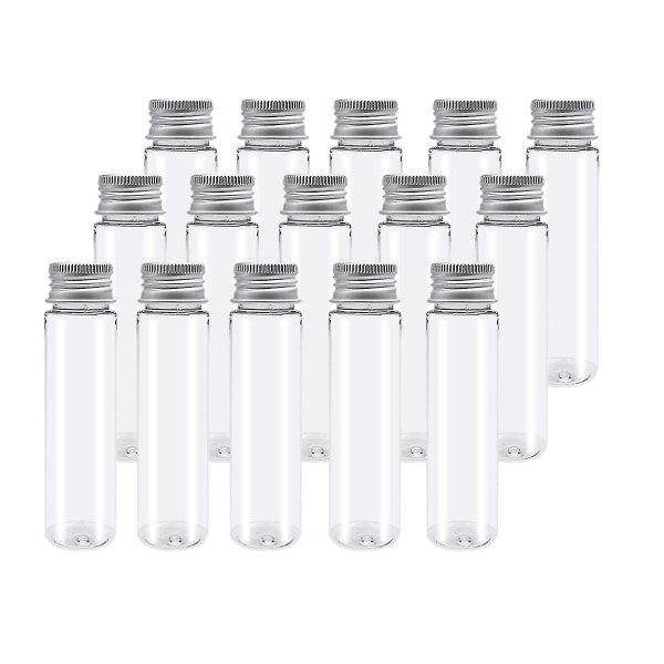 15 stk 110ml plastik reagensglas, klare flade reagensglas, plastik reagensglas med skruelåg til slik, være