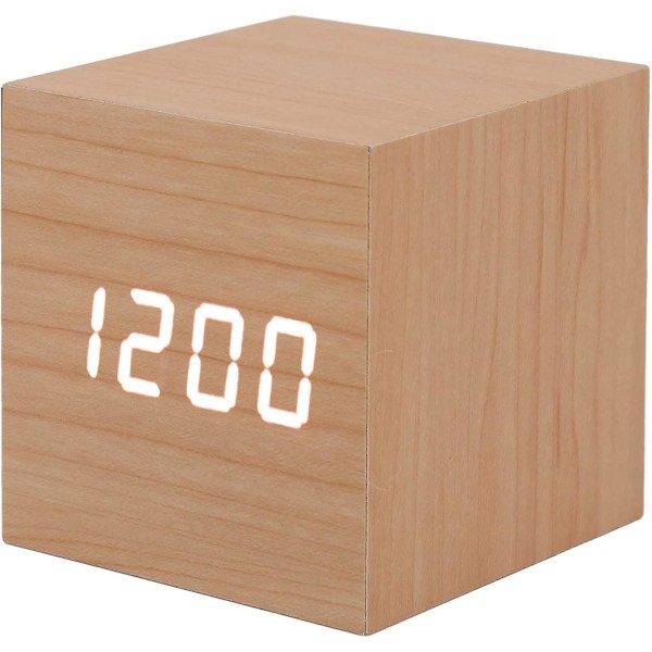 Luqeeg Digital Alarm Clock - Alarm Clock 3 Ness Temperatur Display Led Clock For soverom Nattbord