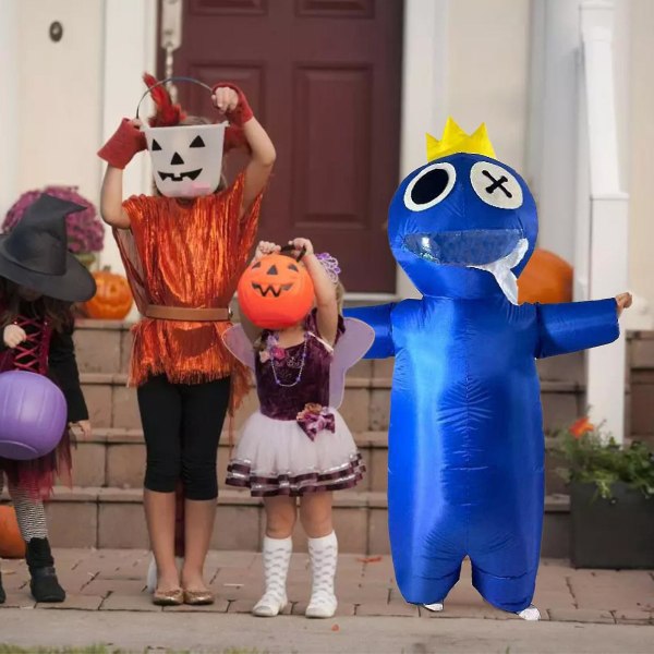 Rainbow Friends Costume Uppblåsbar För Barn, Vuxen Wiki Kostym Halloween Pojkar Flickor Skräckspelskostym
