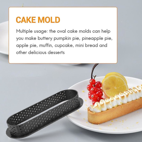 2023-12 kpl Ovaaleja tortturenkaita Lämmönkestävä rei'itetty kakkuvaahtorengas tarttumaton leivonnainen torttu Mini C