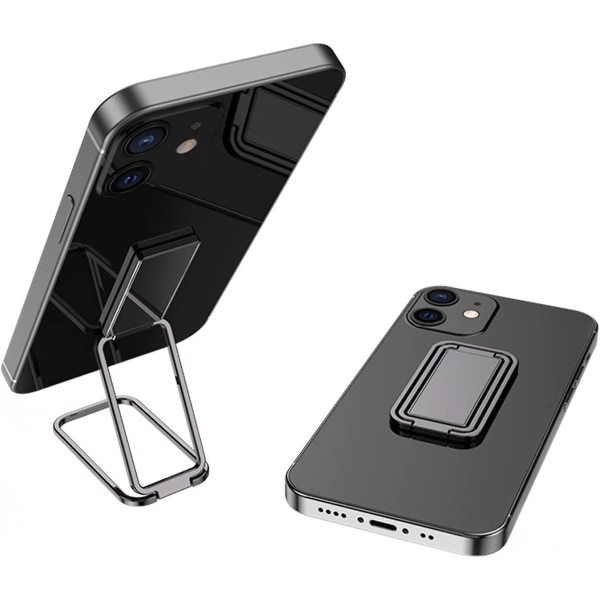 Universal Skrivbordsringhållare Magnetisk Vikbar Smartphone Hållare Finger Stativ 360 Rotation Självhäftande Vikbar Smartphone Hållare Kompatibel Wit
