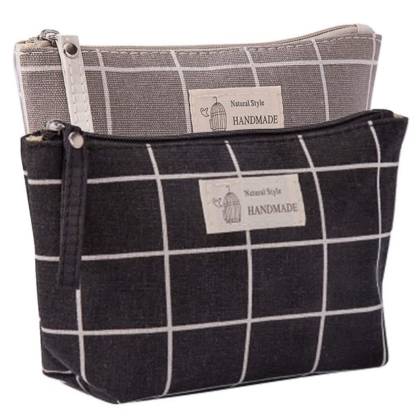 Rolig sminkväska för kvinnor och flickor Rymlig kosmetisk väska Plånbok Handväska med blixtlåsStyle-8