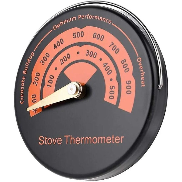 Magnetisk spistermometer | Öppen spis Fläkt | Öppen spis termometer | Temperaturmätare för skorstensfläkt