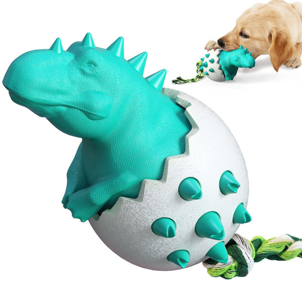Blå explosiv dinosaurieägg Hund Molar Stick Tuggummi husdjursförsörjning