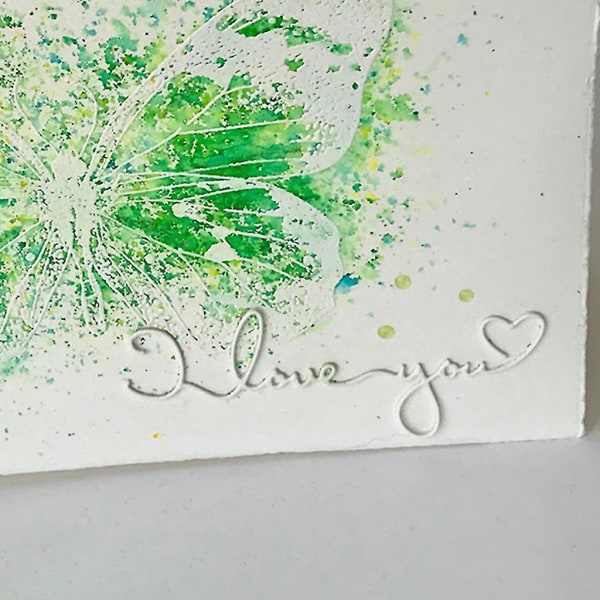 I Love You Metal Cutting Dies Stencil Scrapbooking Diy Album Stempel Papir Card Preging