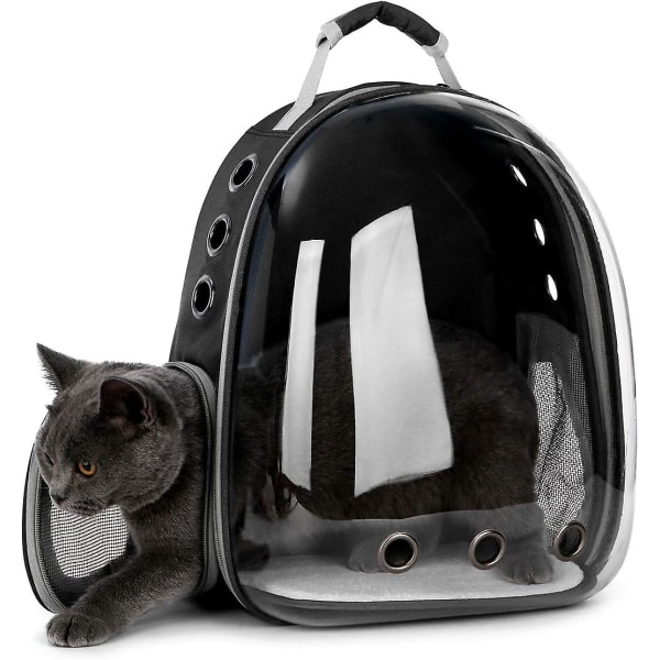 Husdjursryggsäck Transport Hundryggsäck för hundar och katter Ryggsäckar upp till ca 12 kg Schwarz