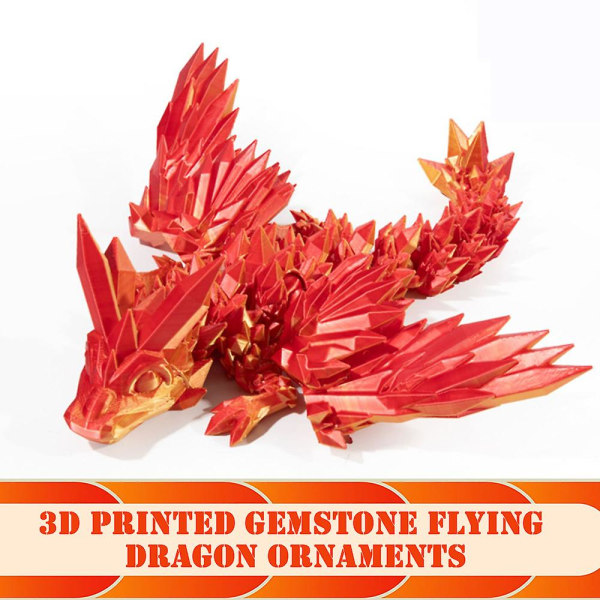 3D-printet Flying Dragons Legetøj Ornament Charmerende dekorative modemodel til drengepige Kvinder Mænd (MINI, Lilla)