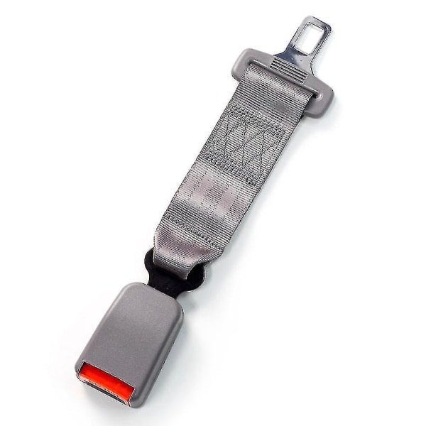 Bilbelteforlenger, bilbelteforlenger, sikkerhetsbeltespenne (2 stk 36 cm, grå)