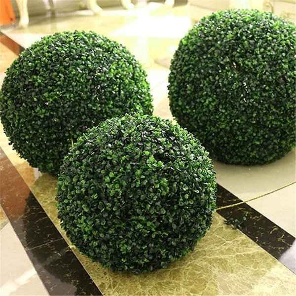 Kunstgræs topiary bold 2 stk (28 cm)