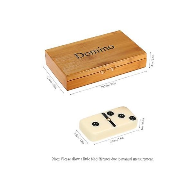 Domino Set - Lyxiga Dominos i case för barn & vuxna Brädspel
