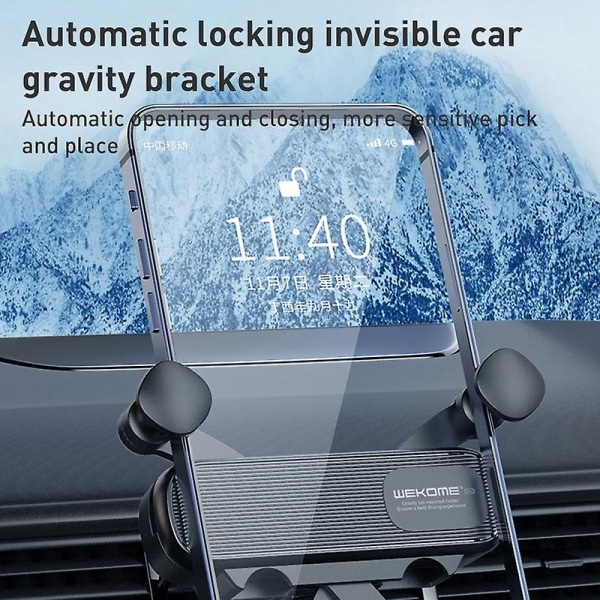 Wk Wa-s52 K Captain Invisible Car Gravity Telefonhållare