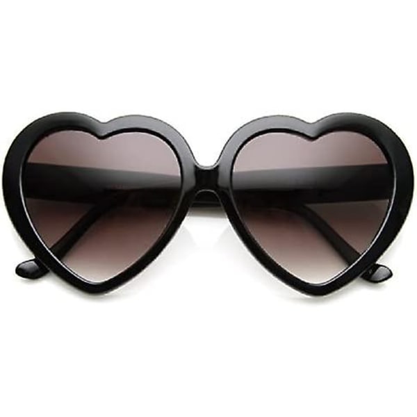 Hjärtformade solglasögon Söt trendig kärlek mode glasögon för kvinnor 52mm