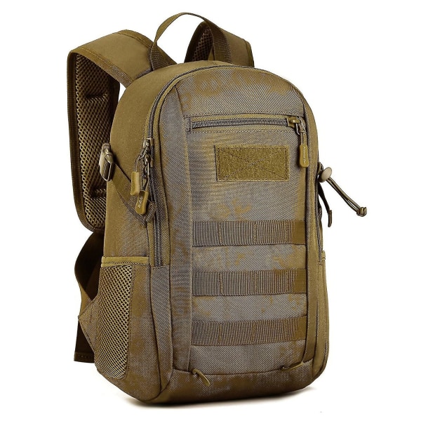 Taktisk vandrerygsæk Vandtæt Daypack Sportstaske til mænd (brun)